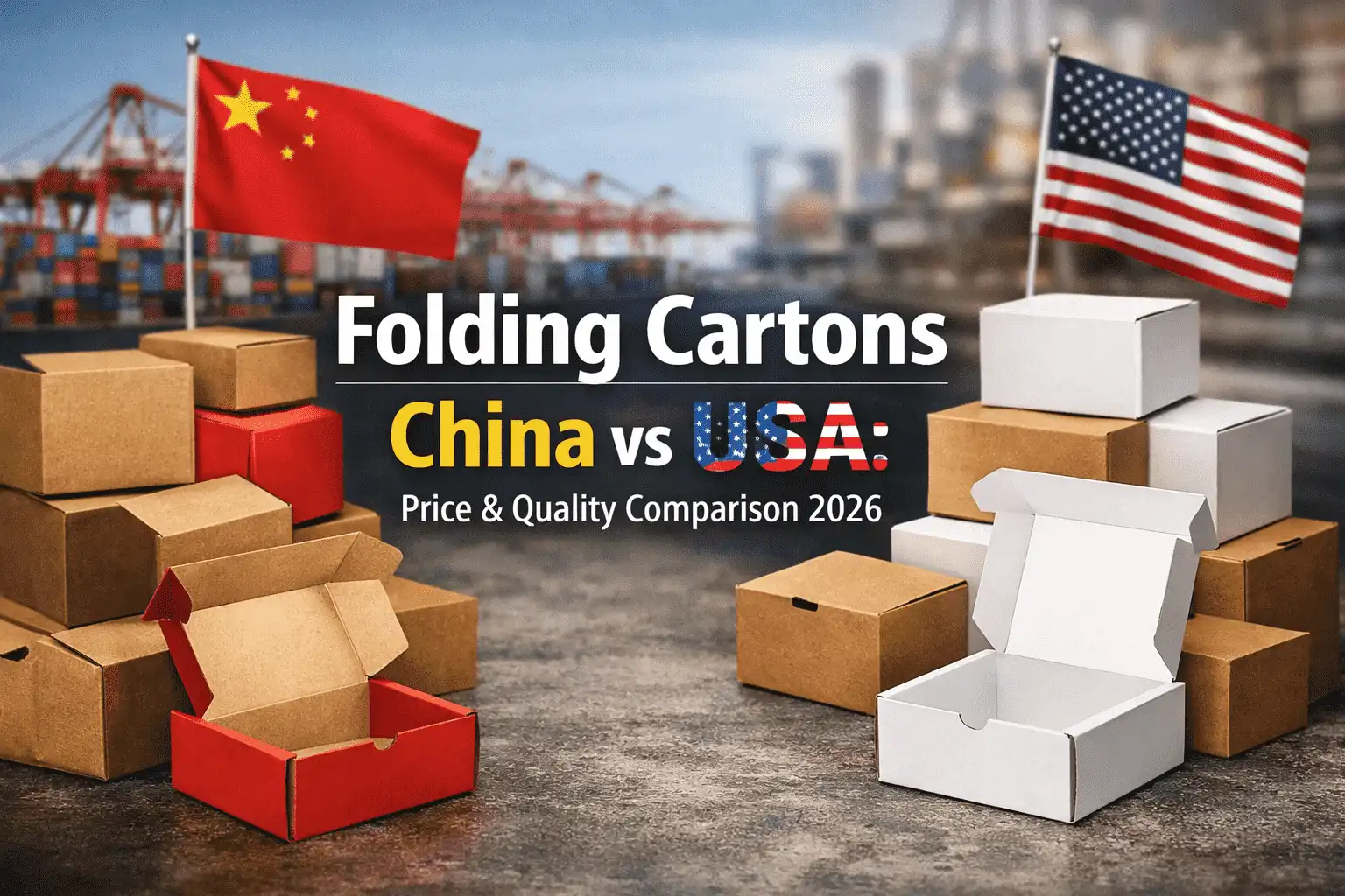 Folding Cartons China vs USA: Price & Quality Comparison 2026